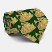 kat in moeras stropdas (Opgerold)