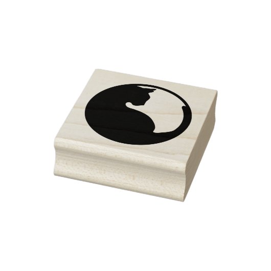 Kat in omloop Rubberstempel (Stempel)