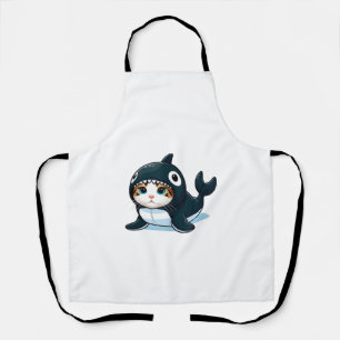 Kat in Orka Kostuum Tank Top Schort