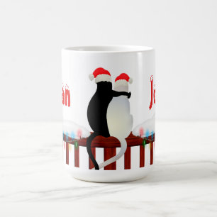 Kat in Petten op persoonlijke kerstmis Koffiemok