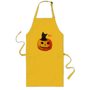 Kat in pompoen  Halloween Schort