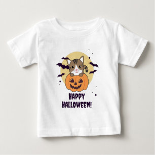 Kat in pompoen, zoete katten, Happy Halloween