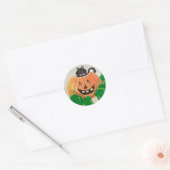 Kat in Pumpkin Classic Sticker (Envelop)