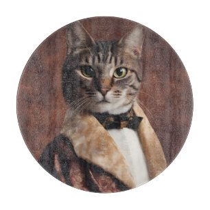Kat in Roken Jas Snijplank