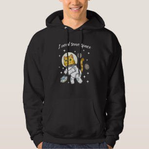 Kat in ruimte Ufo Galaxy Universe Cosmos Kitten Hoodie