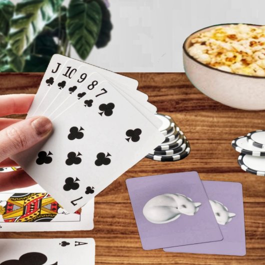 Kat in rust-3 pokerkaarten