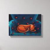 Kat in rust canvas afdruk (Voorkant)