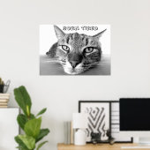 Kat in ruste poster (Thuiskantoor)