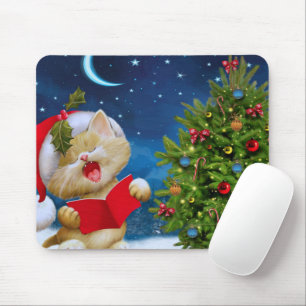 Kat in Santa Claus pet cartoon Muismat