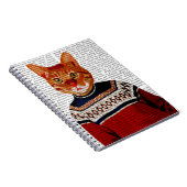 Kat in Ski Sweater 2 Notitieboek (Rechterzijde)