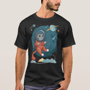 Kat in Space Cat Nerdy 4 T-shirt