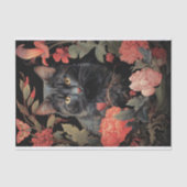 Kat in Tapestry 3 Decoupage papier (Voorkant)