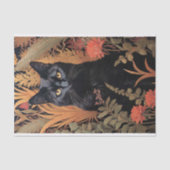 Kat in Tapestry 4 Decoupage papier (Voorkant)