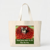 Kat in Tinsel Canvas tas (Voorkant)