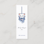 Kat in touwen, visitekaartje (Voorkant)