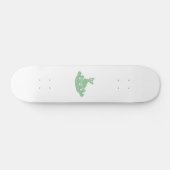 Kat in Ufo - Kies achtergrondkleur Skateboard (Horizontaal)