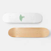 Kat in Ufo - Kies achtergrondkleur Skateboard (Horizontaal)