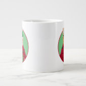 Kat in Ugly kerstSweater Extra Grote Beker (Voorkant)