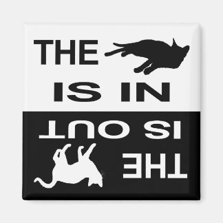 Kat in/uit 2 magneet