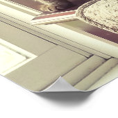 Kat in venster poster (Hoek)