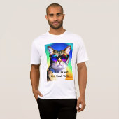 Kat in zonnebril Hoofd T-shirt (Voorkant volledig)