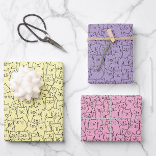 Kat Inpakpapier, Kitten Cadeauverpakking Inpakpapier Vel
