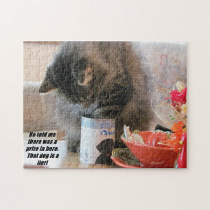 Kat is geraakt legpuzzel