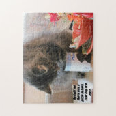 Kat is geraakt legpuzzel (Verticaal)
