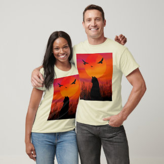 kat is glanzend t-shirt