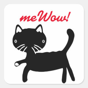 Kat is meWOW Black & White Good Job Sticker