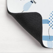 Kat jaagt op muizen muismat (Hoek)