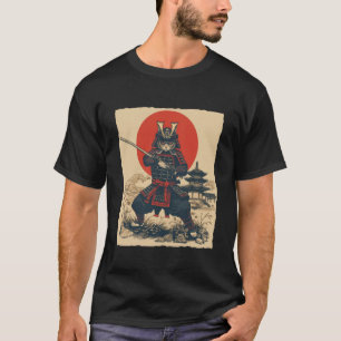 Kat Japans krijgerskunst Judo Japan Samurai Karate T-shirt