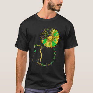Kat Jeugd Kanker Bewustzijn Maand Lint T Shir T-shirt