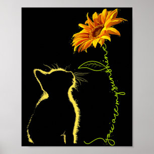 Kat, jij bent mijn zonneschijn katten cadeaupng poster
