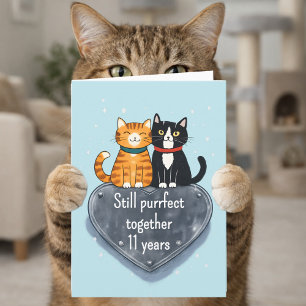 kat jubileum 11de huwelijksverjaardag kaart