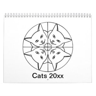 Kat kalender voor artistieke katten