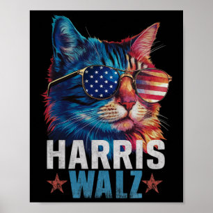  kat Kamala Harris Tim Wheimer Vlag Zon Poster