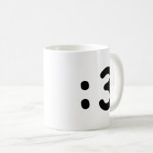 Kat kant Emoticon:3 Koffiemok (Voorkant rechts)