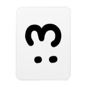 Kat kant Emoticon:3 Magneet (Verticaal)