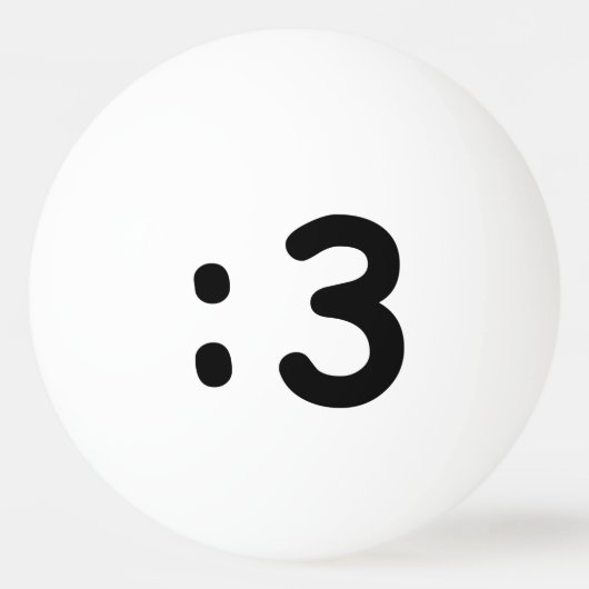 Kat kant Emoticon:3 Pingpongballen (Achterkant)
