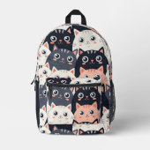 Kat Kat Kaleidoscope Bedrukte Rugzak (Voorkant)