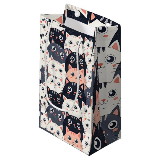 Kat Kat Kaleidoscope Klein Cadeauzakje (Voorkant Gekanteld)