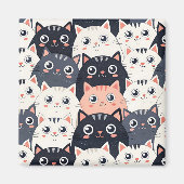 Kat Kat Kaleidoscope Magneet (Voorkant)