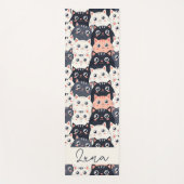 Kat Kat Kaleidoscope Yogamat (Voorkant)