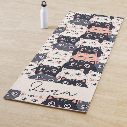 Kat Kat Kaleidoscope Yogamat (In situ)