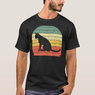 kat kat kat kat Silhouette Animal 70 s 80 s T-shirt