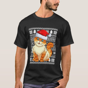 Kat Kat Lelijke Kersttrui Stijl Kat Xmas T-shirt