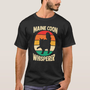 Kat Kat Moeder Vader Vacht Ouder Maine Coon Fluis T-shirt