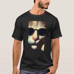 Kat Kat Zonnebril Wilde Dieren Huisdier Tijger T-shirt