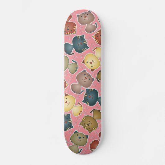 Kat Kats Pink Skateboard (Voorkant)